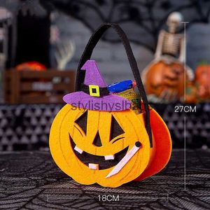 Bakken Halloween Suikerzakken voor kinderen Handheld Snoepzakken voor kleine geschenken Decoratie Pompoenzakken Scènedecoratie Props02stylishyslbags