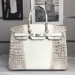 Totes Bag Bag Designer Bag Himalaya Crocodile Piel Bolso de la piel Costado Mano QQ