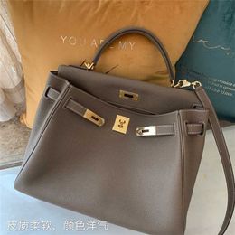 Totes Handbag Designer Togo Calfskin Line Litchi Match Portable One épaule OBLIQUE ÉTRADDE SAG 25/28 / 32CM