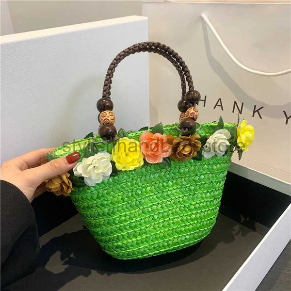 Totes Sombreros Sombreros de cubo Colores Bolso de paja de verano Diseñador de moda para mujer y bolso 2023 Nuevo bolso de playa Viaje portátil para mujer y bolso Women'sstylishhandbagsstore