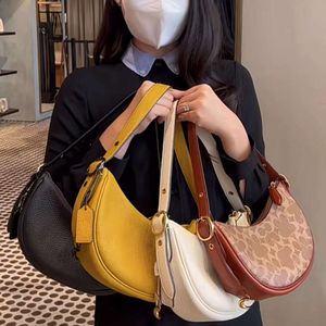 Totes High Beauty Light Luxe Aisselles Femmes En Cuir Véritable Vieillissement Fleur Croissant Léger Polyvalent Épaule C439 Sac À Pois