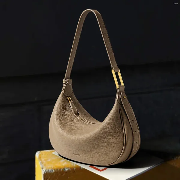 Totas itamood retro estilo silldle silldle color sólido color hobo de cuero para mujeres de cuero para la parte superior de la axila