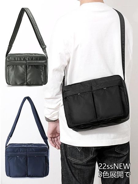 Totes Style japonais mode sac de messager en tissu de Nylon hommes épaule unique imperméable bandoulière sac à main décontracté poitrine