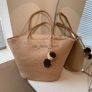 Totes Sac de paille de grande capacité pour les femmes artisanales tissées à la main