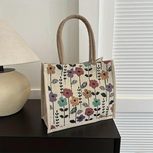 Totes sac fourre-tout de grande capacité sacs à main de concepteur de luxe pour femmes 2024 marque jacquard broderie toile épaule