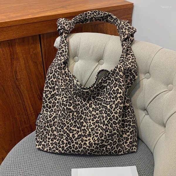 Totes motif léopard femmes sac à main grande capacité toile sacs à bandoulière concepteur femme Hobos sac grande dame voyage