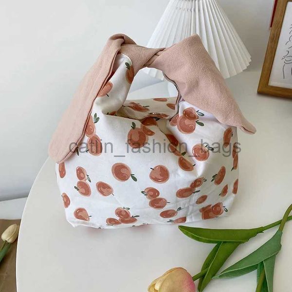 Sac à déjeuner fourre-tout avec nœud d'oreille de lapin pour femmes, mignon personnel de bureau, boîte à déjeuner pratique, sac à main pour nourriture catlin_fashion_bags