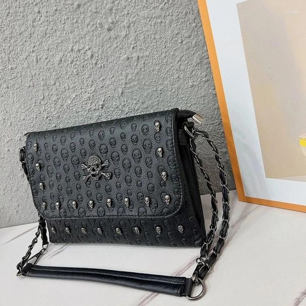 Fourre-tout de luxe marques célèbres concepteur femmes sac en cuir PU sacs de messager sacs à main femme Vintage gothique chaîne épaule
