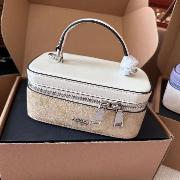 Totes maquillaje asa superior baúl fiambrera bolsa de almuerzo Cuero genuino Monederos de lujo Bolsos de embrague moda para hombre Cross Body Shoulder Bag Diseñador Bolso de viaje para mujer Bolsos de cámara