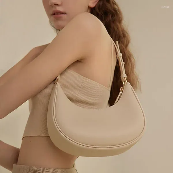 Fourre-tout minimaliste sacs sous les bras pour femmes printemps été décontracté polyvalent femme sac à main rétro solide épaule sac à bandoulière travail