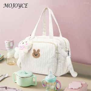 Totes Packs de maternité Nappy avec une couche de pendentif Sac maternel portable Portable Cartoon Multi-fonction Multi-fonction de grande capacité Nylon Mom Travel Tote