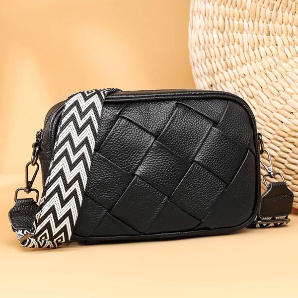 Totes Nouveau Tresse Bandoulière En Cuir De Vachette Téléphone Portable Sac À Bandoulière En Cuir Véritable Sacs De Messager Mode Utilisation Quotidienne Pour Les Femmes Portefeuille Sacs À Main