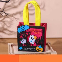 Totes Neue Halloween-Party Vlies Kürbis Tasche Tragbare Süßigkeiten Tasche Festival Kinder Süßigkeiten Suche Prop03blieberryeyes