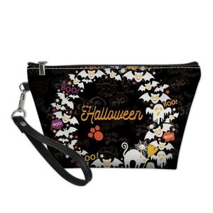 Totes Nieuwe Halloween Opbergtas Dames Platte Make-up Tas Gedrukt Pompoen Patroon Portemonnee Custom15stylishyslbags