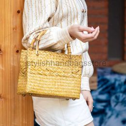 Сумки-тоут в скандинавском стиле, тканая сумка в стиле ретро, уличная повседневная сумка Baita, повседневная сумка, креативная бамбуковая ручка для девочек, стильные сумки, магазин
