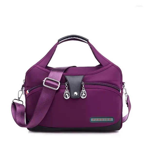 Totes Bolso de hombro de nailon para mujer, bolso impermeable, bolso cruzado de gran capacidad, bolso multifunción con asa para mujer