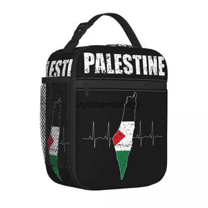 Totes Palestinien Flag Isulater Sac à luncher Sac à lunch Boîte à lunch Food School Outdoor H240504