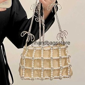 Totes Perle Messenger Sacs Pour Femmes Fasion Designer Marque De Luxe Filles et sacs Portefeuilles Style Lady Cristal Soulder Bandoulière PurseH24221