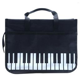 Totes Piano Keys Livres Wear Messager Messager Résistants Phise de grande capacité Sac à bandoulière décontracté imperméable