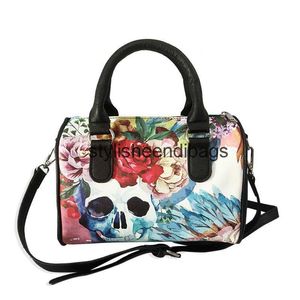 Totes bolsos con cabeza de calavera bolso de mujer 2023 nueva tendencia bolso de almohada impreso bolsos de hombro tipo bandolera de Halloweenstylisheendibags