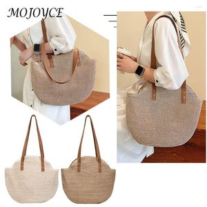 Totes Straw Beach Women Handsbag Handmade Woven Vintage Summer Bags Top-Handle Sacs