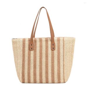 Totes paille tissé sacs à bandoulière femmes été plage vacances dames voyage sac à main