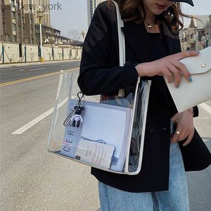 Sacs fourre-tout pour femmes sacs à main de luxe femmes sacs sac fourre-tout design 2021 nouvelle gelée sac transparent mode sac à bandoulière sac à main HKD230822