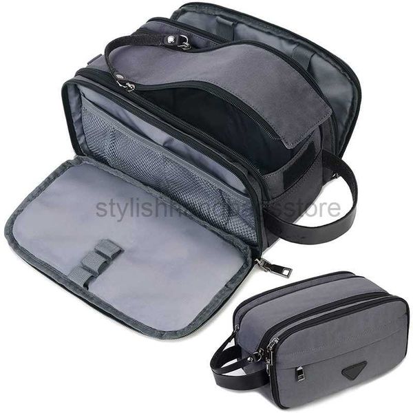 Totes Organizador de viaje Bolsa de aseo de negocios Afeitado a prueba de agua Kit Dopp Ducha para hombres Baño Organizador de maquillaje Bolso Elegante Bolsos Tienda