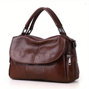 Totes Vintage Simple Crossbody Sac authentique épaule en cuir authentique Retro Handbag Retro Handbag Purse