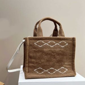 Bakken weven grote draagtas handtas voor dames straw shop klassieke zak canvas kwaliteit portefeuilles 221207