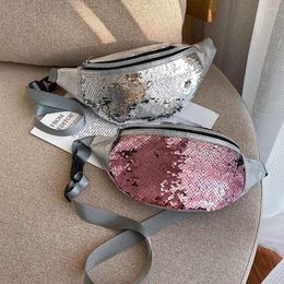 Bolsos de mano para mujer, bolsos de pecho a la moda con lentejuelas, bandolera de cuero de PU, bolso de hombro con cremallera para teléfono, riñoneras para dinero, Torebki Damskie