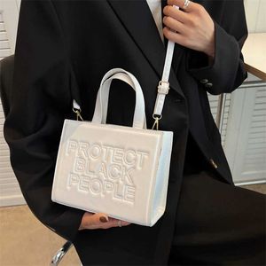 Totes Femmes Sacs À Main Lettres De Mode Sac Fourre-Tout Designer De Luxe Pu En Cuir Épaule Sacs À Bandoulière Protéger Les Noirs Shopper Sac Hommes Y2211