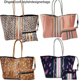 Bakken Dames Schoudertas Handtas Neopreen Strandtas Draagtas Grote capaciteit Dames Mama Tas Mode Boodschappentas 0316V23