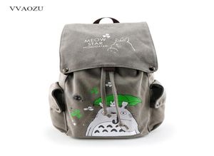 Totoro Canvas Backpack Travel Schoolbag Sword Art Attack Online Attack on Titan Large Rucksack Bolde School Sac Mochila Escolar 2103234589187