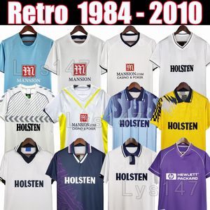 Tottenham Retro Soccer Jerseys 2006 07 08 09 1983 84 1986 Spurs Klinsmann Gascoigne Anderton Sheringham 1991 92 93 94 95 98 1999 Uniformes de chemises vintage classiques