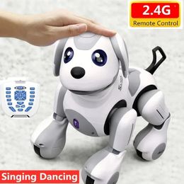 Capteur de geste de contrôle tactile jouet pour chien de compagnie peut secouer la tête parler histoire chantant danse marche RC Robot enfant ami cadeau garçon 240321