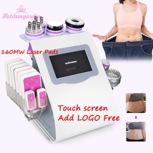 Touchscreen 9 in 1 40k ultrasone cavitatie RF Vacuum Photonmicro Huidige 160 MW Laser Body Slimming Beauty Machine