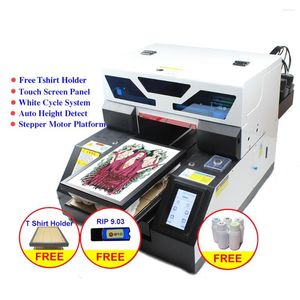 Écran tactile A4 imprimante UV DTG t-shirt Textile Machine d'impression avec ensemble d'encre cadeau pour bouteille coque de téléphone stylo en bois en métal