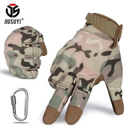 Pantalla táctil Clima frío Guante impermeable A prueba de viento Calentador de invierno Polar Táctico Militar Guantes de dedo completo Protector Hombres LJ202492