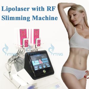 Lipo laser RF Slimming machine liposuctie lipolaser 8 pads lasers lllt diode cellulitis verwijdering vetverlies thuis salon gebruiksapparatuur