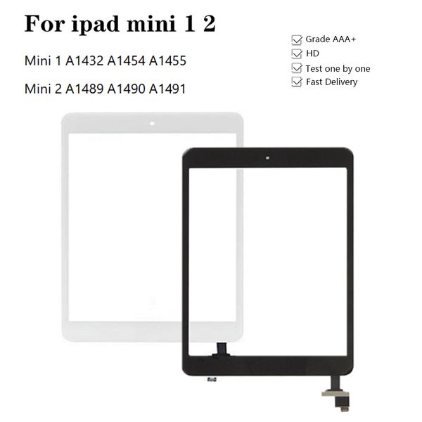 Écran tactile pour ipad mini 1 2 numériseur d'écran tactile en verre A1432 A1454 A1455 A1489 avec IC