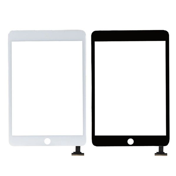 Panneau de verre à écran tactile avec numériseur pour iPad mini 1 2 noir et blanc