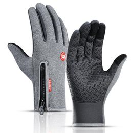 Touchscreen handschoenen koude bewijs mannen vrouwen sport handschoenen fleece verdikte winter outdoor rij ski warm waterdicht licht Yakuda fitness online