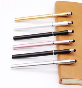touchscreen pen metalen capacitief scherm stylus pennen voor samsung iPhone mobiele telefoon tablet pc 5 kleuren