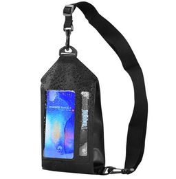 Écran tactile téléphone sac bandoulière sacs femmes hommes multifonctionnel sacs à bandoulière haute qualité Transparent bandoulière portefeuille