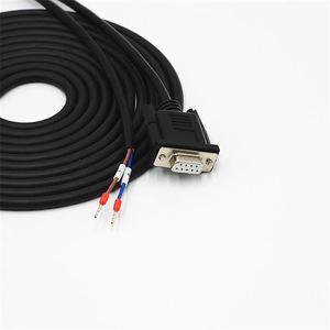 Câble de communication RS485 pour écran tactile DB9 femelle à 2 cœurs avec câble port série COM 1-2 + câble