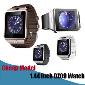 DZ09 Smart Watch 1,44 inch touchscreen met camera simkaart smartwatch voor iOS Android -telefoonondersteuning multi -talen