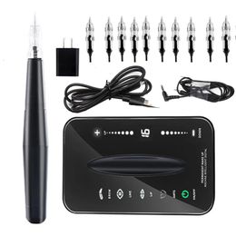 Touch Screen Tattoo Machine kits voor Micropigmentatie Digitale LCD Permanente Make-up Microblading Wenkbrauw Tattoo Machines Gun240129