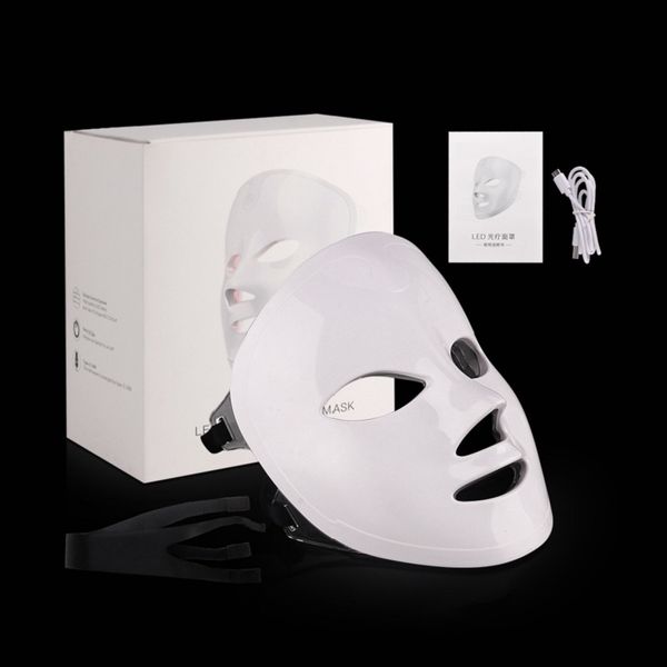 Masque de conception de commutateur tactile led masque facial de thérapie par la lumière bleue rouge sans fil