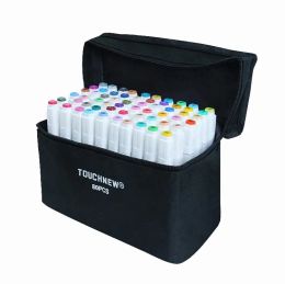 Touchfive 80 couleurs marqueurs de peinture à double pointe stylo de luxe marqueur de croquis huileux fournitures d'art pour l'animation Manga dessiner pinceau créatif noël BJ